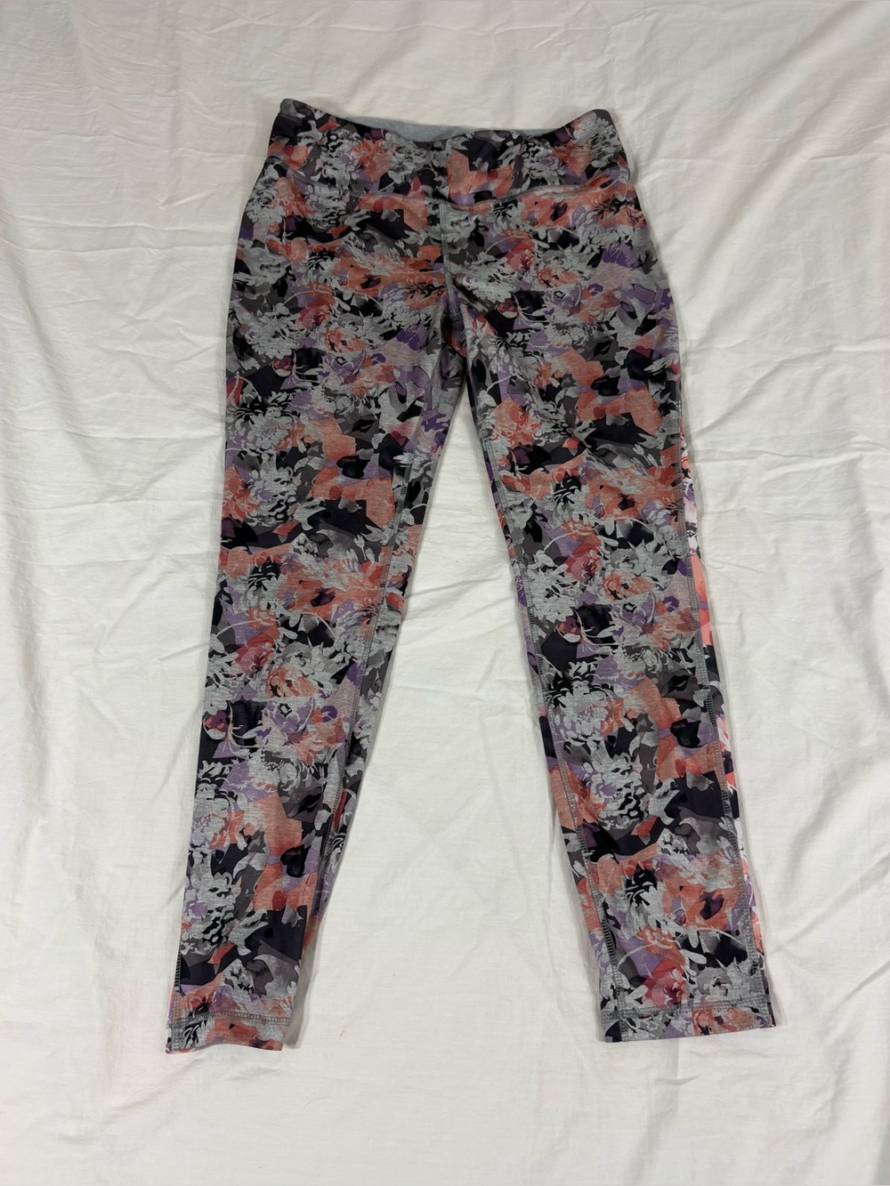 Dip Women Floral Multicolor Athletic Compression Leggings XL